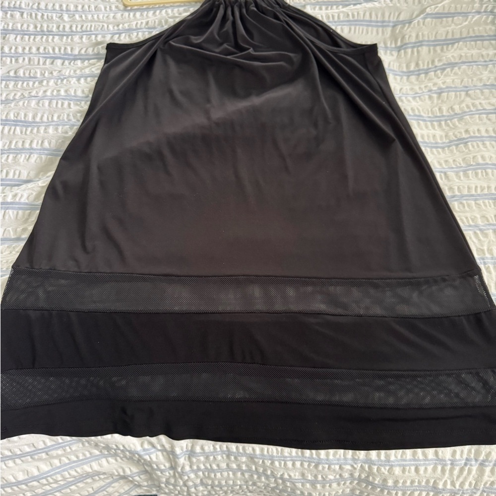 Swimsuits for All Black Halter Dress/cover up.